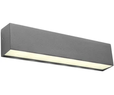 Sieninis šviestuvas 12W LED sieninis lauko šviestuvas OMNIA, tamsiai pilkas, 4000K, IP54, 90397