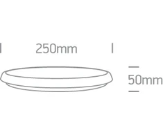 12W LED vidaus/lauko plafonas, baltas, 3000/4000/5000K, IP54, 67366/W/V