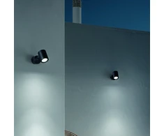13W LED sieninis fasado šviestuvas O-ZONE, juodas, 3000K, IP66, 337548