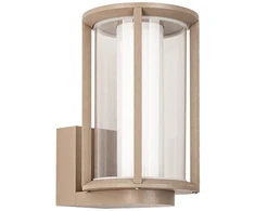 13W LED sieninis fasado šviestuvas, smėlio/rudos sp., 3000K, IP54, E427