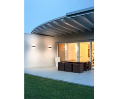 Sieninis šviestuvas 13W LED sieninis lauko šviestuvas LAMPRIS, baltas, 3000K, IP65, 90373