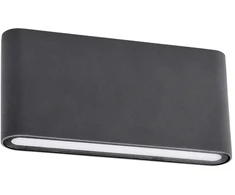 13W LED sieninis lauko šviestuvas POCKET, tamsiai pilkas, 3000K, IP54, 9054