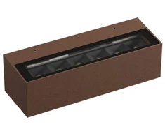 14,5W LED sieninis lauko šviestuvas AROOS, rūdžių sp., 3000K, IP65, šviečia į viršų ir į apačią, 90928