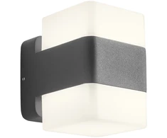Sieninis šviestuvas 14,8W LED sieninis lauko šviestuvas TOK, tamsiai pilkas, 3000K, IP44