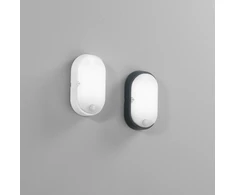 14W LED lubinis fasado šviestuvas su judesio davikliu SENSITIVE, baltas, 4000K, IP54