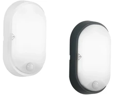 14W LED lubinis fasado šviestuvas su judesio davikliu SENSITIVE, baltas, 3000K, IP54