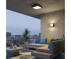 Lubinis šviestuvas 14W LED lubinis fasado šviestuvas NEXUS, antracito sp., 2700/3000K, IP65, P2083171GR