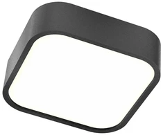 14W LED paviršinis šviestuvas SCREEN IP, juodas, 3000K, IP44, 01-2497