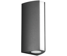 Sieninis šviestuvas 14W LED sieninis fasado šviestuvas RAY, antracito sp., CCT, IP54