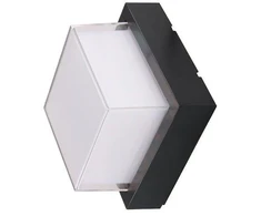 15W LED fasado šviestuvas OPTONICA, juodas, 3000K