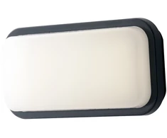 15W LED lubinis fasado šviestuvas SHELLY, antracito sp., CCT, IP65
