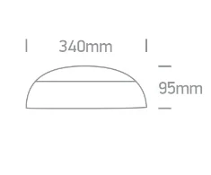15W LED plafonas, baltas, 3000/4000/6500K, su 3h avariniu moduliu, 67218E/W/V