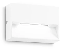Sieninis šviestuvas Ideal Lux 1,5W LED sieninis fasado šviestuvas DEDRA, baltas, 3000K, IP65, 316901