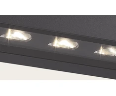 15W LED sieninis fasado šviestuvas, tamsiai pilkas, 3000K, IP54, E518