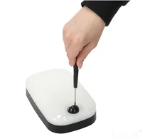 Sieninis šviestuvas 15W LED sieninis fasado šviestuvas BAVANO, juodos/baltos sp., 3000/4000/5700K, su judesio davikliu, IP54