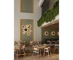 15W LED sieninis fasado šviestuvas COMBO, aukso sp., 2700/3000K, IP65, dimeriuojamas, A3966270ODP