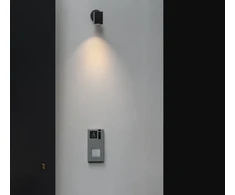 15W LED sieninis lauko šviestuvas AGO Q PLUS, juodas, 3000K, dimeriuojamas