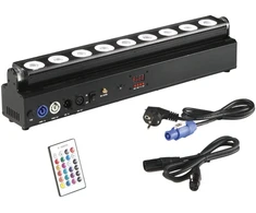 162W LED sieninis įkraunamas fasado šviestuvas SHOW, juodas, RGB