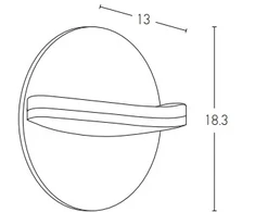 16W LED paviršinis lauko šviestuvas, tamsiai rudas, 3000K, E267