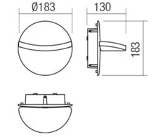 16W LED sieninis fasado šviestuvas GIMBAL, tamsiai pilkas, 3000K, 90068