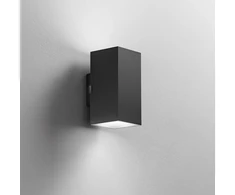 Sieninis šviestuvas 16W LED sieninis fasado šviestuvas POLO, juodas, CCT, IP65