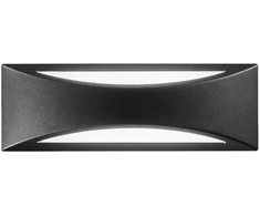 Sieninis šviestuvas 16W LED sieninis fasado šviestuvas WEISS, juodas, CCT, IP65