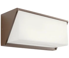 16W LED sieninis lauko šviestuvas SPECTRA, tamsiai rudas, 3000K, IP54, 90239