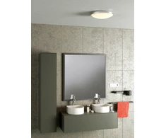 17,5W LED plafonas FIZZ, baltas/chromo sp., 4000K, IP44