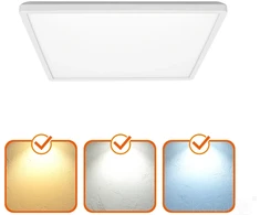 18W LED lubinis šviestuvas NIVERA SQUARE, baltas, 3000/4000/6000K, IP54
