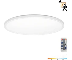 18W LED lubinis šviestuvas NIVERA CIRCLE, baltas, 3000/4000/6000K, su judesio davikliu, IP54