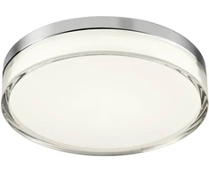 18W LED paviršinis šviestuvas FRISBI, chromo sp., 3000/4000K, IP44, 01-3728