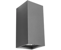 18W LED sieninis lauko šviestuvas HUB, tamsiai pilkas, 3000K, IP54, 90232