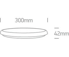 18W LED vidaus/lauko plafonas, baltas, 3000/4000/5000K, IP54, 67368/W/V