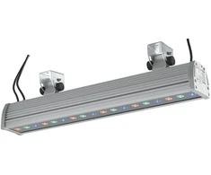 Sieninis šviestuvas 18x2W LED sieninis fasado šviestuvas WALLWASHER, aliuminio sp., RGB, dimeriuojamas, IP65