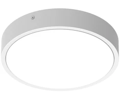 Lubinis šviestuvas 19,5/17 /15/12,5W LED plafonas su 3h avariniu moduliu BULKHEAD ROUND, baltas, 3000/4000K, 120°, IP65