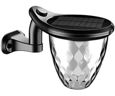 1W LED paviršinis lauko šviestuvas, juodas, 3000-6000K, IP54, su saulės baterija, dimeriuojamas