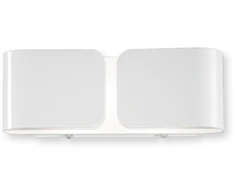 Sieninis šviestuvas Ideal Lux Wall lamp with 2 lights CLIP, G9, baltas
