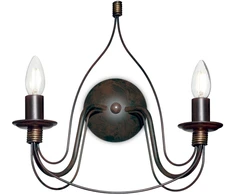 Sieninis šviestuvas Ideal Lux Wall lamp with 2 lights CORTE, E14, baltas