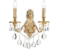 Sieninis šviestuvas Ideal Lux Wall lamp with 2 lights GIOCONDA, E14, bone color