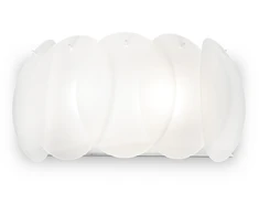 Sieninis šviestuvas Ideal Lux Wall lamp with 2 lights OVALINO, E27, juodas