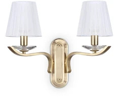 Sieninis šviestuvas Ideal Lux Wall lamp with 2 lights PEGASO, E14, brass