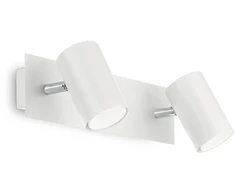 Sieninis šviestuvas Ideal Lux Wall lamp with 2 lights SPOT, GU10, baltas