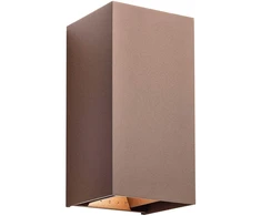 2 x 10W LED sieninis lauko šviestuvas VARY, tamsiai rudas, 3000K, IP54, 90554