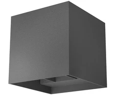 Sieninis šviestuvas 2 x 10W LED sieninis lauko šviestuvas VARY, tamsiai pilkas, 4000K, IP54, 90297