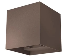 Sieninis šviestuvas 2 x 10W LED sieninis lauko šviestuvas VARY, tamsiai rudas, 4000K, IP54, 90299