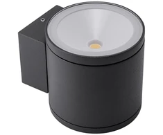 Sieninis šviestuvas 2 x 6W LED sieninis lauko šviestuvas ETA, tamsiai pilkas, 3000K, IP54, 9590