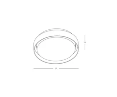 20W LED lauko plafonas, grafito sp., 3000K, IP65, E327