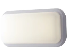 20W LED lubinis fasado šviestuvas su judesio davikliu SHELLY, baltas, 4000K, IP65