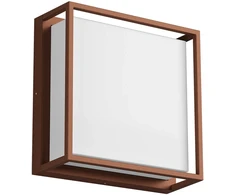 20W LED paviršinis lauko šviestuvas QUADRIS, rūdžių sp., 3000K, IP54, 90566