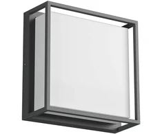 20W LED paviršinis lauko šviestuvas QUADRIS, tamsiai pilkas, 3000K, IP54, 90565